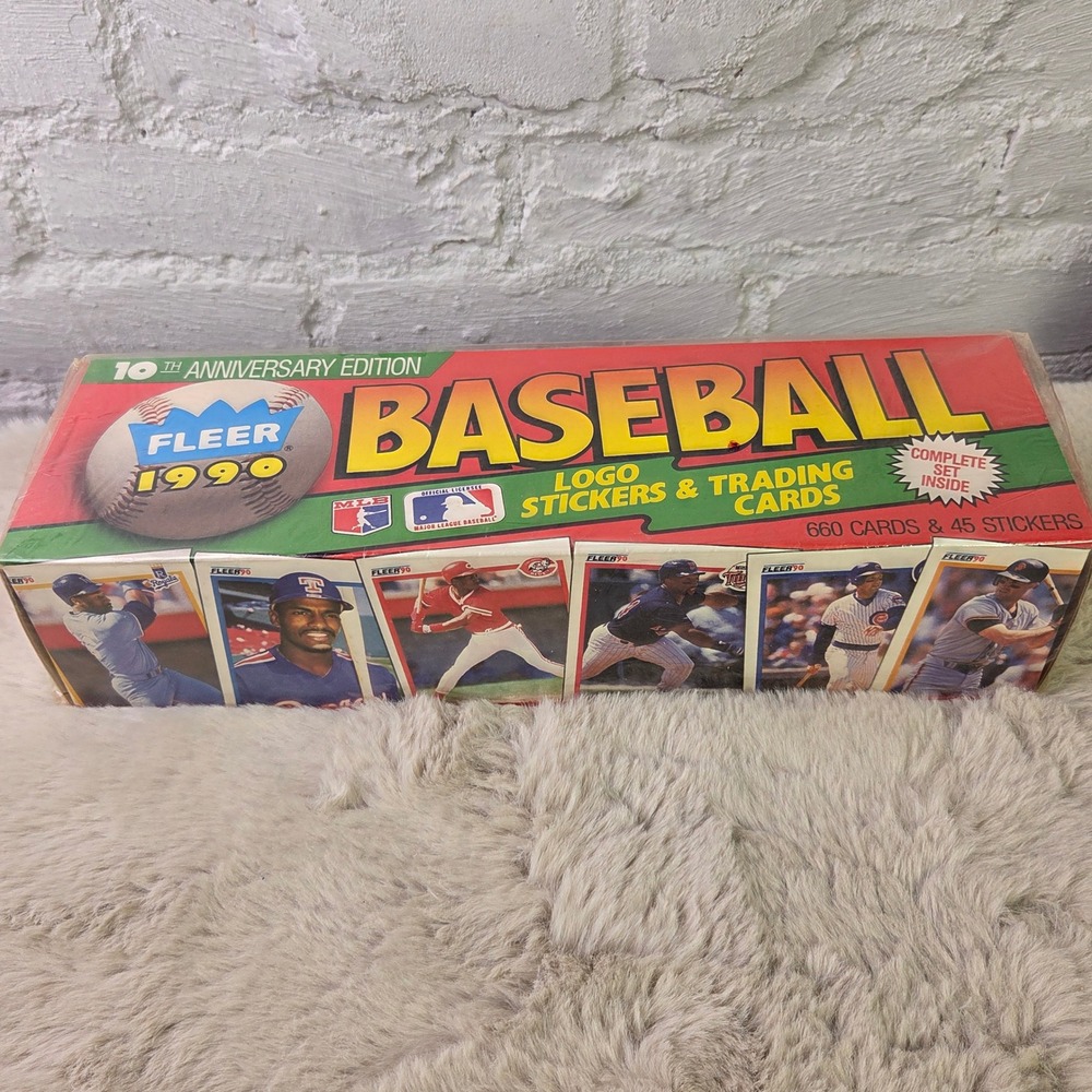 1990 Fleer Baseball 10th Anniversary Edition Complete Set 660 Cards 45 Stickers